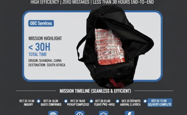 OBC / Hand Carry Mission: From Asia to Africa in a Single Day